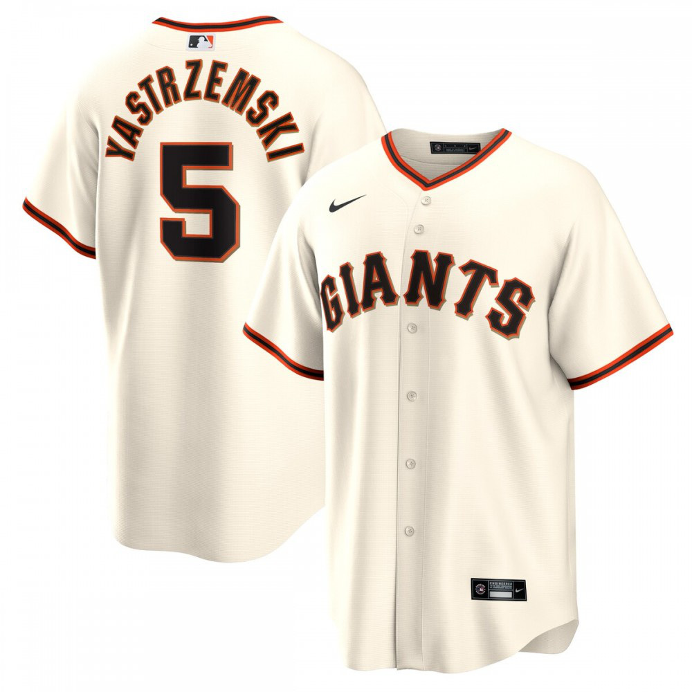 Mike Yastrzemski San Francisco Giants Home Replica Player Jersey - Cream-Pro Kit Vault | Brand New 26/27 Sports Jerseys
